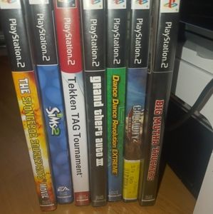7 PS2 Games All Work with Manuals!